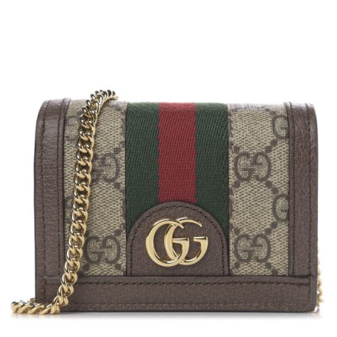 ophidia card case wallet gucci|gucci ophidia wallet on chain.